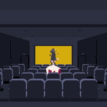 Movies Theatre GIF - Movies Theatre Popcorn GIFs