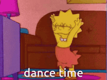 Lisa Simpson Dance Time GIF