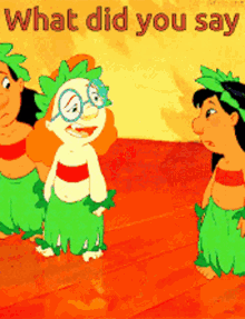 Lilo And Stitch Beat Up GIF - Lilo And Stitch Beat Up What Did You Say GIFs