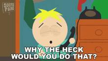 Why The Heck Would You Do That Butters Stotch GIF - Why The Heck Would You Do That Butters Stotch South Park GIFs