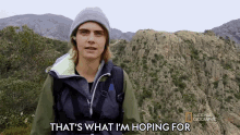 Thats What Im Hoping For Cara Delevingne GIF - Thats What Im Hoping For Cara Delevingne Running Wild With Bear Grylls GIFs