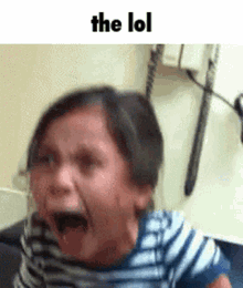 The Lol Child Screaming GIF - The Lol Child Screaming Esmbot Meme GIFs