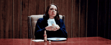 The Good Place Judge Gen GIF - The Good Place Judge Gen Eating GIFs