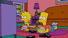 The Simpsons Bart And Lisa GIF - The Simpsons Bart And Lisa Burger King GIFs