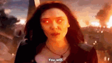 scarlet witch you will wanda maximoff marvel