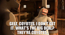 barnyard otis geez coyotes i dont get it whats the big deal