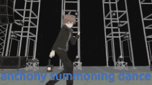 Anthony Summoning Dance Makoto GIF - Anthony Summoning Dance Makoto Makoto Naegi GIFs
