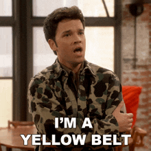 I'M A Yellow Belt Freddie GIF - I'M A Yellow Belt Freddie Icarly GIFs