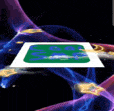a computer generated image of a green square with the letters s and o on it