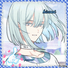 a drawing of a girl with the name kinari on it