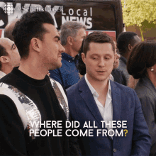 Where Did All Of These People Come From Patrick GIF - Where Did All Of These People Come From Patrick Patrick Brewer GIFs