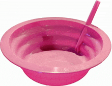 transparent background straw bowl pink