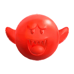 Boo-shaped Balloon Boo Mario Sticker - Boo-shaped Balloon Boo Mario Balloon Stickers