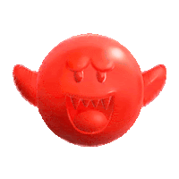 Boo-shaped Balloon Boo Mario Sticker - Boo-shaped Balloon Boo Mario Balloon Stickers