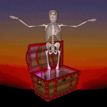 Its Halloween Skeleton GIF - Its Halloween Skeleton Pirates Chest GIFs