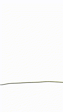 a drawing of a green object with a white hat on top of it