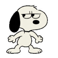 a cartoon of snoopy with the words bro is sus type shit above him