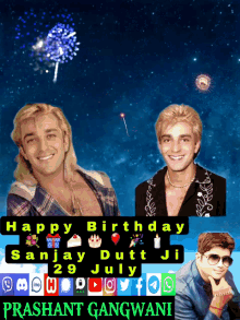 Sanjay Dutt Happy Birthday29july GIF - Sanjay Dutt Happy Birthday29july GIFs