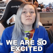 We Are So Excited Danielle Mackey GIF - We Are So Excited Danielle Mackey Tradechat GIFs