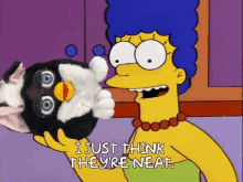 I Just Think Theyre Neat Furby GIF - I Just Think Theyre Neat Furby Marge Simpson GIFs
