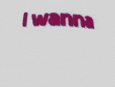 i wanna ruin our friendship is written in purple letters on a white background