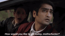 Jared Dunn How Would You Like To Die Today GIF - Jared Dunn How Would You Like To Die Today Silicon Valley GIFs
