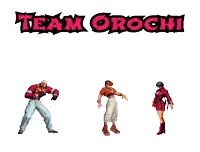a sprite of a man and a woman with the words team orochi