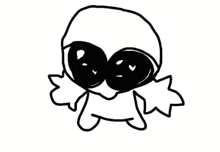 a drawing of a skull with sunglasses and a spoon