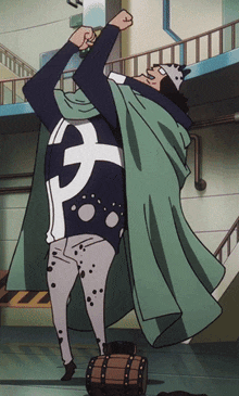 a man in a cape with the letter p on it