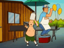 Bobby And Joe Jack Dancing With Propane - King Of The Hill GIF