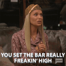 You Set The Bar Really Freakin High Real Housewives Of Beverly Hills GIF - You Set The Bar Really Freakin High Real Housewives Of Beverly Hills You Set The Standards GIFs