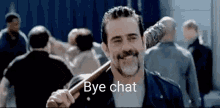 The Walking Dead Negan GIF - The Walking Dead Negan Bye Chat GIFs