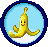 Banana Cup Icon Sticker