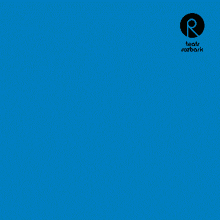 a man in a black shirt is dancing in front of a blue background with the word rozbark on it