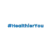 a blue sign that says # healthieryou on it