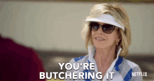 Butchering Complain GIF - Butchering Complain Grace And Frankie GIFs