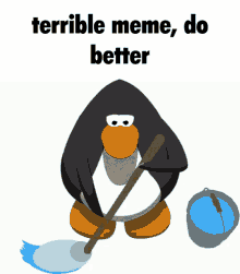 terrible meme bad memes meme club penguin club penguin gif