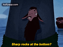 sharp rocks at the bottom%3F i remember this scene at the beginning of every vhs i owned the emperor%27s new groove q hindi