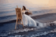 Portrait Lady By The Sea GIF - Portrait Lady By The Sea GIFs