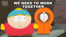 We Need To Work Together Eric Cartman GIF - We Need To Work Together Eric Cartman Kenny Mccormick GIFs
