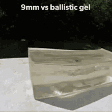 9mm Vs Ballistic Gel Gun GIF - 9mm Vs Ballistic Gel Gun Bounce Off GIFs