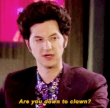 Are You Down To Clown Parks And Rec GIF - Are You Down To Clown Parks And Rec Jeanralphio GIFs