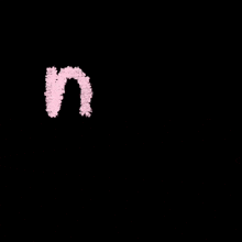 a black background with the word nho bran written in pink