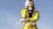 Hello Chat Yellow Ranger GIF