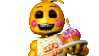 Toy Chica Jumpscare Sticker - Toy Chica Jumpscare Fnaf Stickers