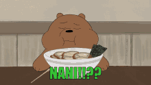Nani We Bare Bears GIF - Nani We Bare Bears Shocked Face GIFs