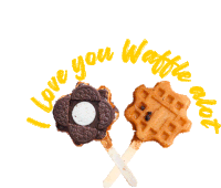 Waffle I Love You Sticker - Waffle I Love You Frozenbottle Stickers