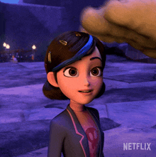 Head Pat Claire Nuñez GIF - Head Pat Claire Nuñez Trollhunters Tales Of Arcadia GIFs