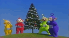Teletubbies Christmas Tree GIF - Teletubbies Christmas Tree Christmas GIFs