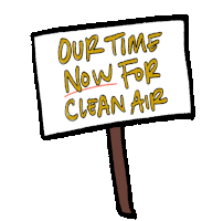 Democracyrising Clean Air Sticker - Democracyrising Clean Air Climate Stickers